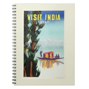 Indien Reiseplakat Notizbuch Notizblock