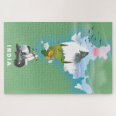 Indien Reiseplakat Puzzle (Horizontal)