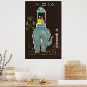 Indien Reiseplakat Vintag Poster (Küche)