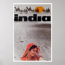Indien Reiseplakat Vintage Indischer Kunstdruck Poster