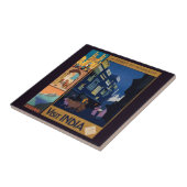 Indien Reiseplakatfliesen Fliese (Seite)