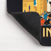 Indien Reiseplanmousepad Mousepad (Ecke)