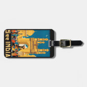 Indien Reisetposter für individuelles Gepäck Gepäckanhänger (Vorderseite horizontal)