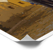 Indien Retro Style Elephants Reisen Poster (Ecke)