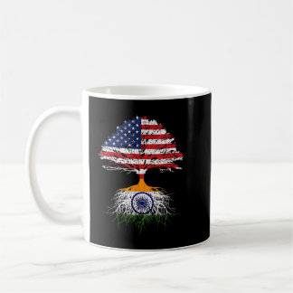 Indien Roots Flag Naturalisation Gift Person von Kaffeetasse