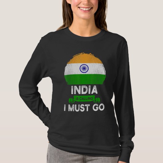 Indien ruft an, dass ich Indianererbe-Wurzeln gehe T-Shirt (Vorderseite)