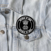 Indien-Rundemblem Button (Beispiel)
