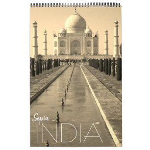 Indien Sepia 2026 Kalender