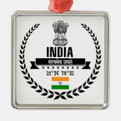 Indien Silbernes Ornament (Vorne)