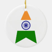 Indien-Stern Keramikornament (Hinten)