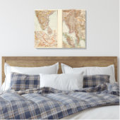 Indien Süd, Birma, malaiische Halbinsel Leinwanddruck (Insitu (Schlafzimmer))