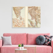 Indien Süd, Birma, malaiische Halbinsel Leinwanddruck (Insitu (Wohnzimmer))