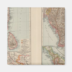 Indien Süd, Birma, malaiische Halbinsel Magnet