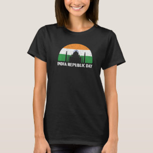 Indien Tag der Republik Hindustani Indische Flagge T-Shirt