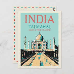 Indien Taj Mahal in Uttar Pradesh Postcard Postkarte