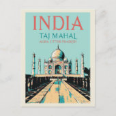 Indien Taj Mahal in Uttar Pradesh Postcard Postkarte (Vorderseite)