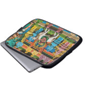 INDIEN, Tamil Nadu, Chennai: Kapaleeshwarar Laptopschutzhülle (Vorne Knopf)