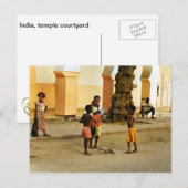 Indien, Tempelhof Postkarte (Vorne/Hinten)