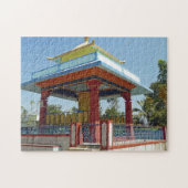 Indien Tibetisches Gebet-Rad-View-Puzzle Puzzle (Horizontal)