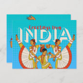 Indien Travel Postcard Postkarte (Vorne/Hinten)