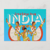 Indien Travel Postcard Postkarte (Vorderseite)