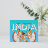 Indien Travel Postcard Postkarte (Stehend Vorderseite)