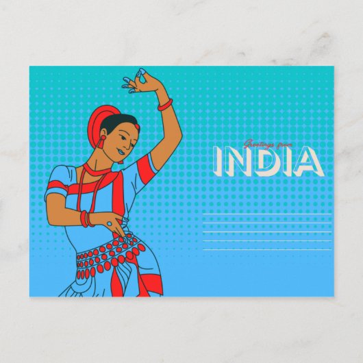 Indien Travel Postcard Postkarte (Rückseite)