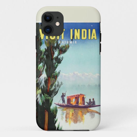 Indien Travel Poster iPhone Case (Rückseite)