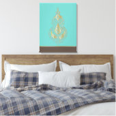 Indien - überzähmte Canvas Leinwanddruck (Insitu (Schlafzimmer))