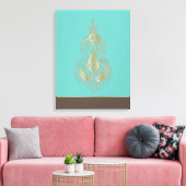 Indien - überzähmte Canvas Leinwanddruck (Insitu (Wohnzimmer))