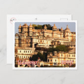 Indien - Udaipur - City Palace - Postkarte (Vorne/Hinten)