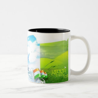 Indien-Unabhängigkeits-TagesTasse Zweifarbige Tasse