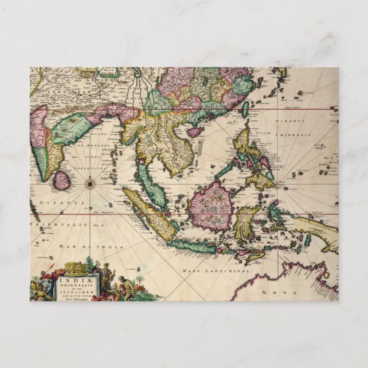 Indien und Ceylon bis Australien Postkarte (Vorderseite)