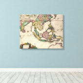 Indien und Ceylon nach Australien Leinwanddruck (Insitu (Holzboden))