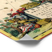 Indien und Ceylon nach Australien Poster (Ecke)