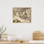 Indien und Ceylon nach Australien Poster (Küche)