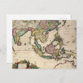 Indien und Ceylon nach Australien Postkarte (Vorne/Hinten)