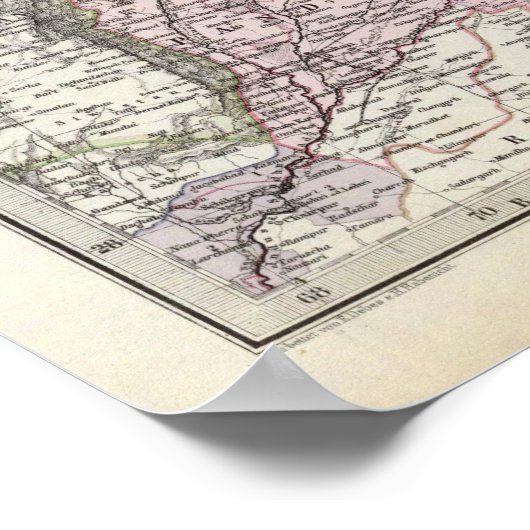 Indien und China Poster (Ecke)