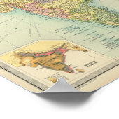 Indien und Farther Indien politisch Poster (Ecke)