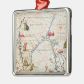 Indien und Malaysia Silbernes Ornament (Links)