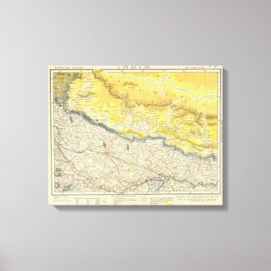 Indien und Nepal Leinwanddruck (Vorderseite)