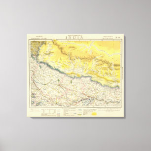 Indien und Nepal Leinwanddruck