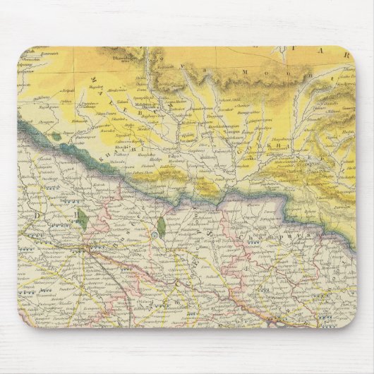 Indien und Nepal Mousepad (Vorne)
