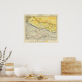 Indien und Nepal Poster (Küche)