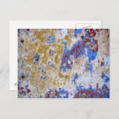 Indien - uralte Hauswand Postkarte (Vorne/Hinten)