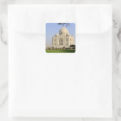 Indien, Uttar Pradesh, Agra. Der Taj 7 Quadratischer Aufkleber (Tasche)