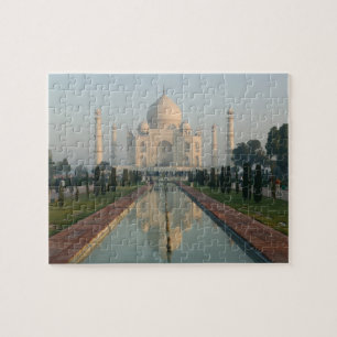 INDIEN, Uttar Pradesh, Agra: Taj Mahal, Morgen Puzzle