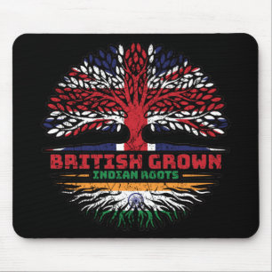 Indien Vereinigtes Königreich British Tree Roots Mousepad
