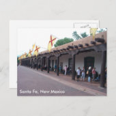 Indien verkauft Schmuck auf der Plaza, Santa Fe, N Postkarte (Vorne/Hinten)