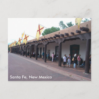 Indien verkauft Schmuck auf der Plaza, Santa Fe, N Postkarte